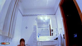 Mature Spanish Brunette Fingers Pussy With Dildo Before Rough Hardcore Pounding