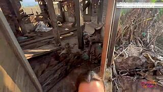 Fodi a Putinha Safada na Cachoeira with Big Ass and Juicy Pussy