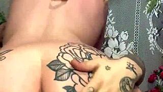 damn that pretty blonde milf's wet pussy rides huge cock