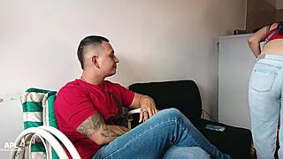 Colombian BBW's Long Chat Ends In Screaming Cucumber Pussy Pounding