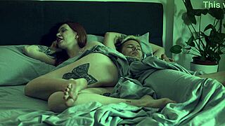 stepmom milf shares bed horny german not-son temptation