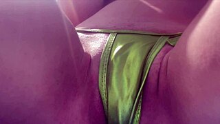 Italian Milf Artemisia Love Fingers Horny Pussy Close-Up On Beach