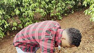 Wolf devours lost Red Riding Hood pussy!