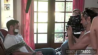 fetish teen flashes her small tits backstage