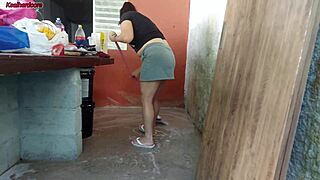 Hot Short Maid GRABS My COCK and RIDES It Hard