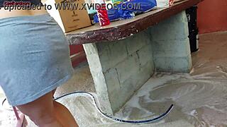 Hot Short Maid GRABS My COCK and RIDES It Hard