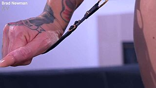 Perfect tattoo model Andy Adams first porno with Brad Newman bareback