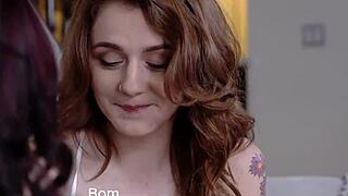 Intense threesome pounding stepmom and girlfriend hard