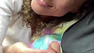 Stepbro's graduation gift? Deepthroat blowjob in the car home 😈🍆💦