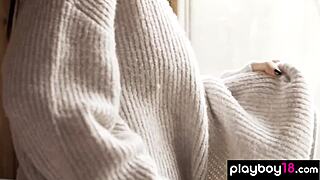 big titted hungarian milf katey strips nude for softcore pussy tease