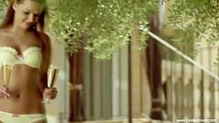 Hot lesbian scene where they play with dildo and pussy pleasure